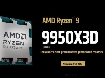 游戏、生产力两手抓，AMD正式公布锐龙9 9950X3D处理器